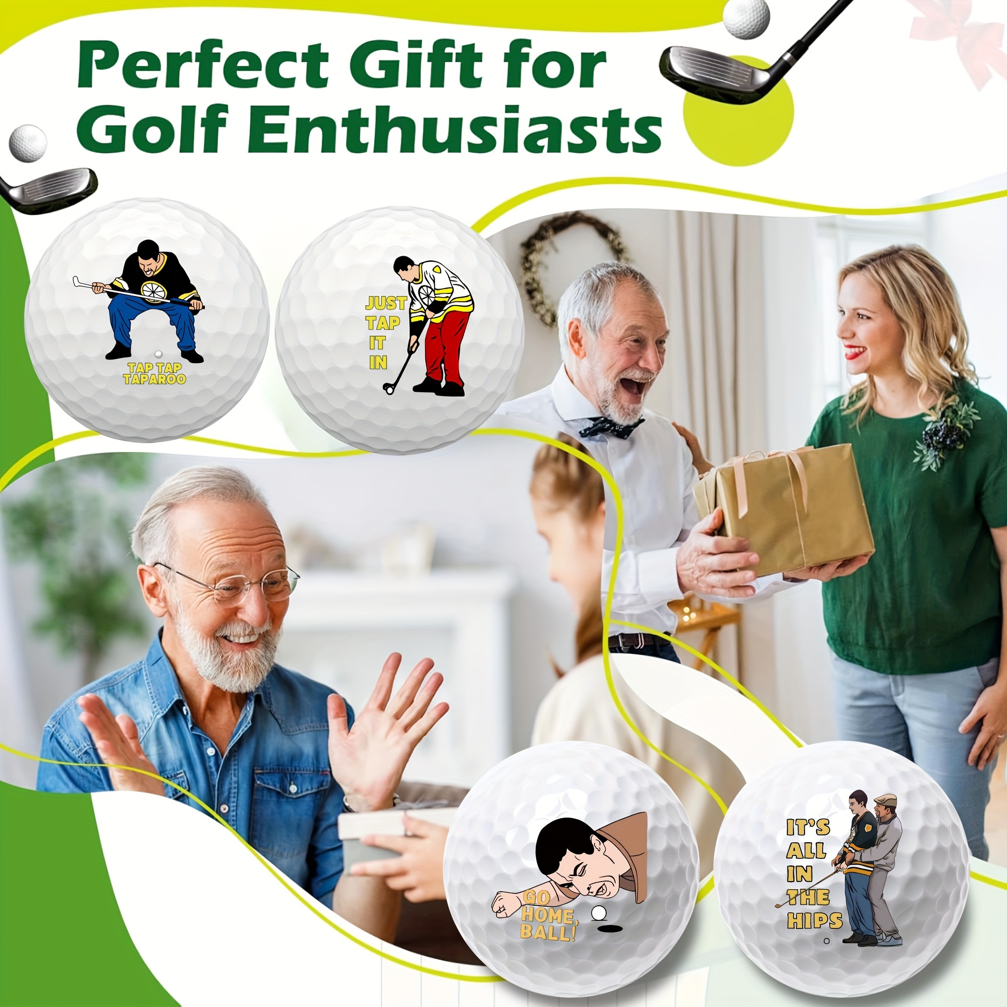 Counts Funny Golf Balls Gift Set（4pcs）
