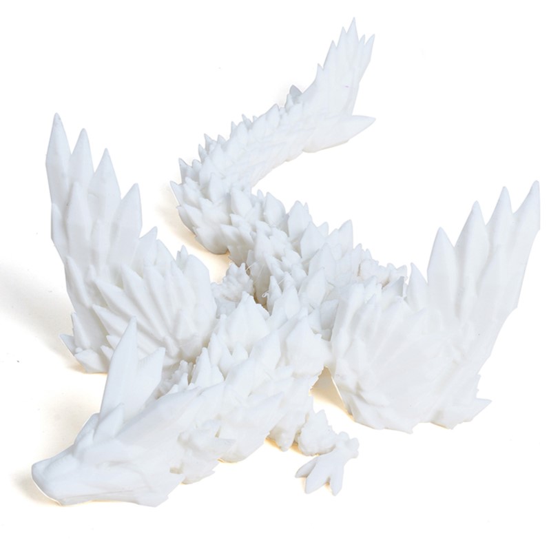3D-Printed Articulated Crystal Dragon