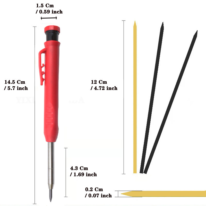 Professional Engineering Carpentry Pen-2.88mm Graphite Refill