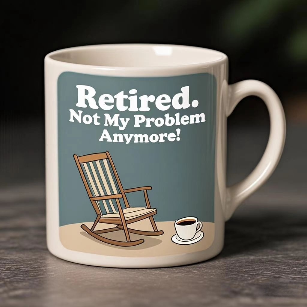 Retired. Not My Problem Anymore Ceramic Mug