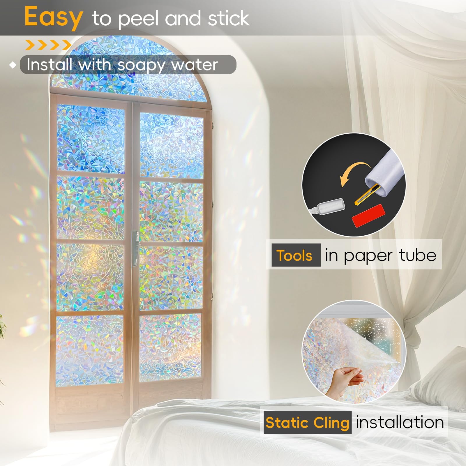 Sun Catcher-Rainbow Static Window Sticker