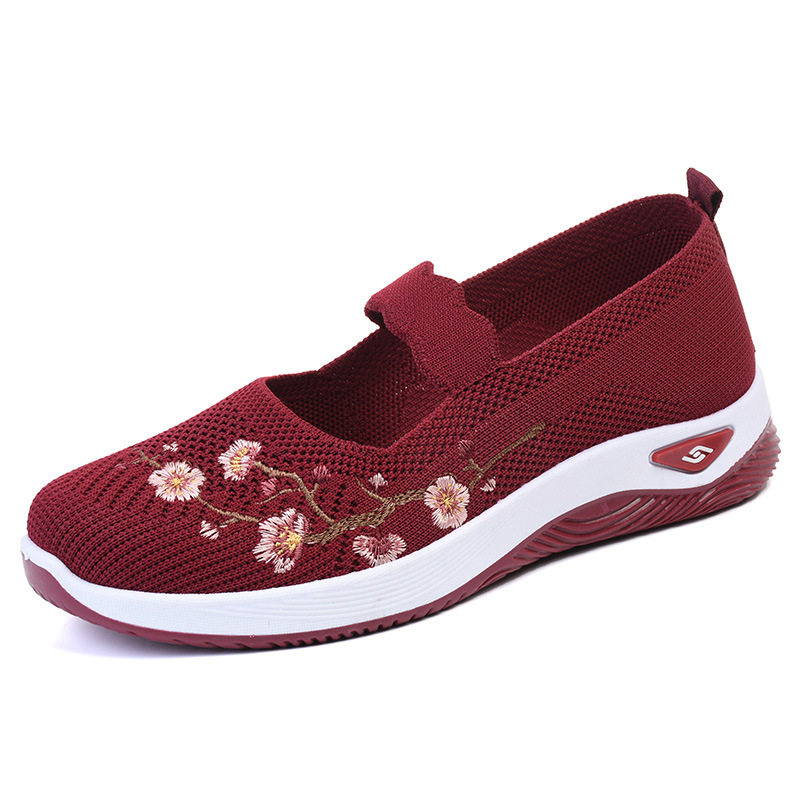 Women's Floral Embroidered Flats
