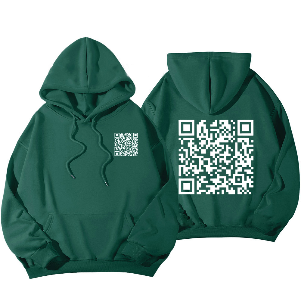Funny FU QR Code Hoodie