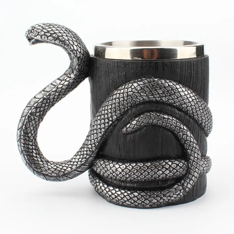 Stainless Steel Cobra Beer Mug