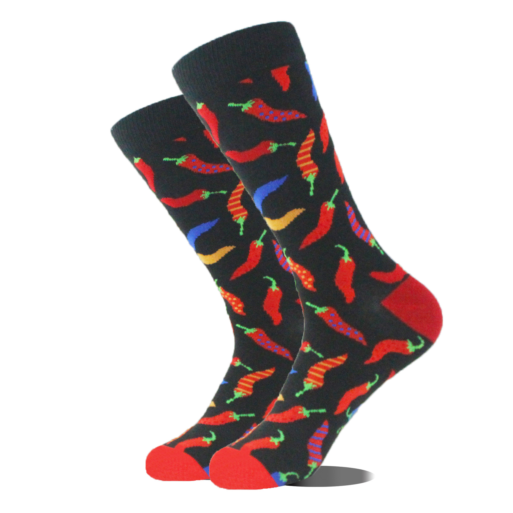 Guitar Patterned Crew Socks
