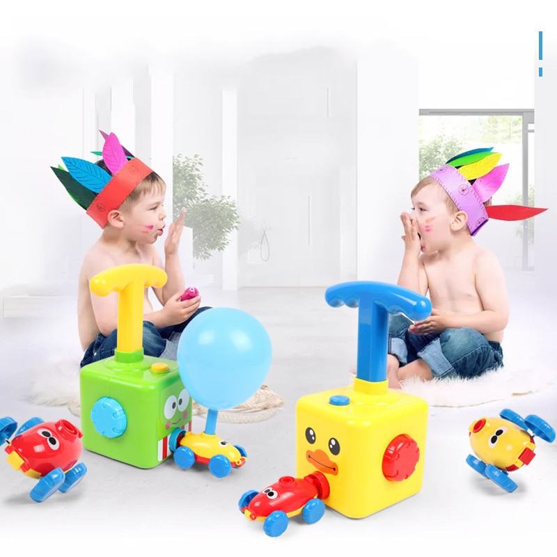 Balloon Powered Car &Rocket Launcher Toy Set ForChildren