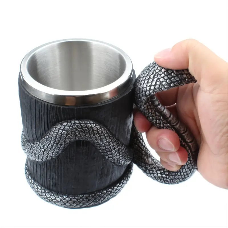 Stainless Steel Cobra Beer Mug