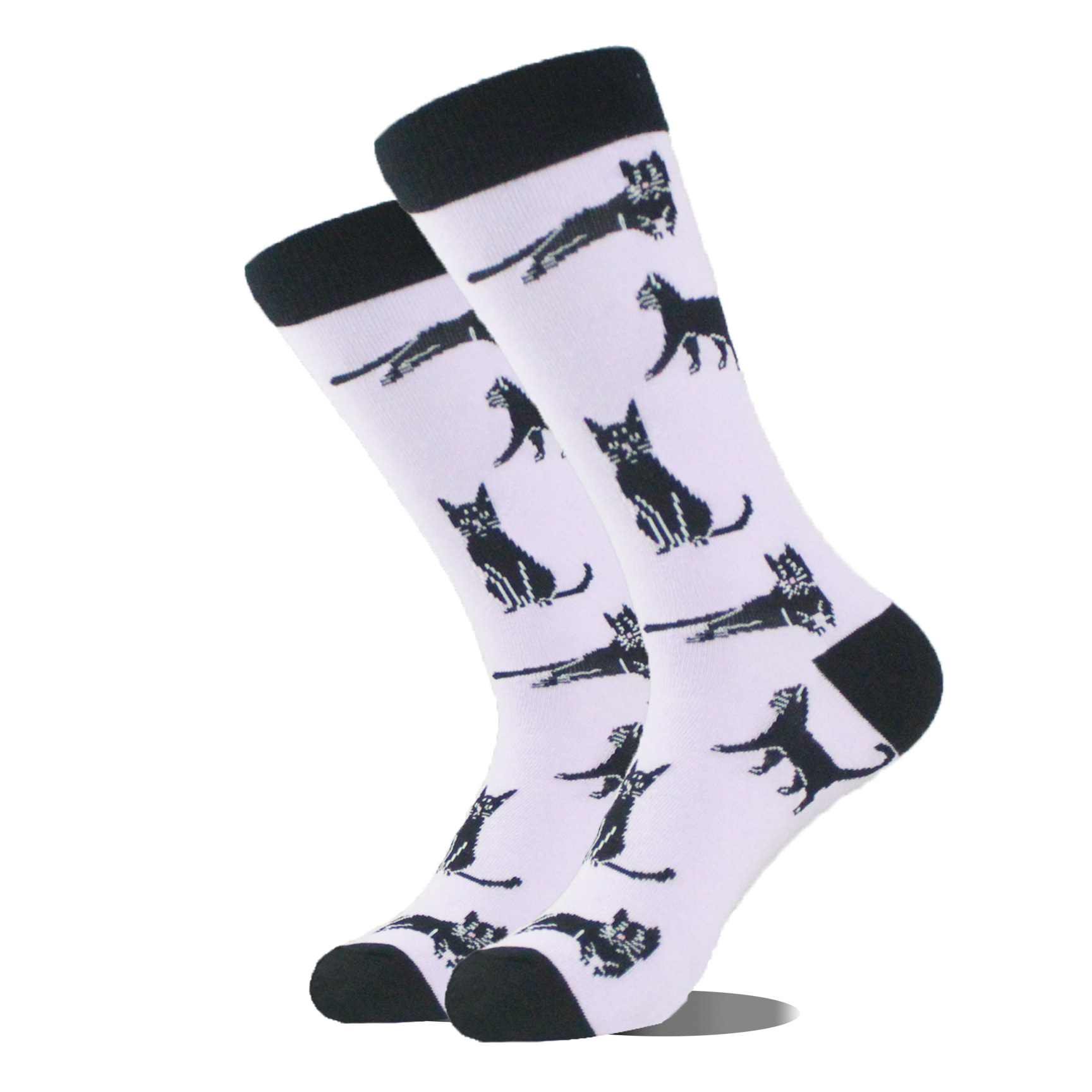Guitar Patterned Crew Socks