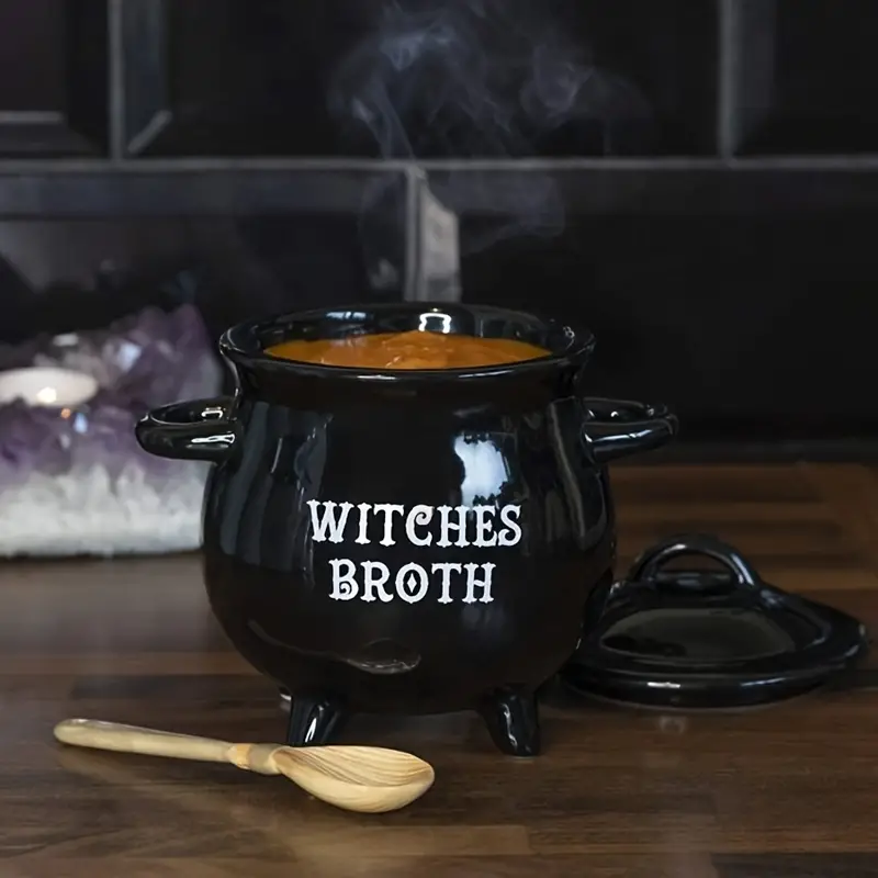 Witches Brew Cauldron Mug Set