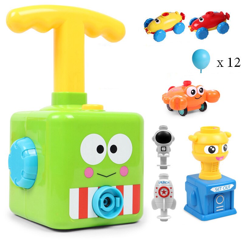 Balloon Powered Car &Rocket Launcher Toy Set ForChildren