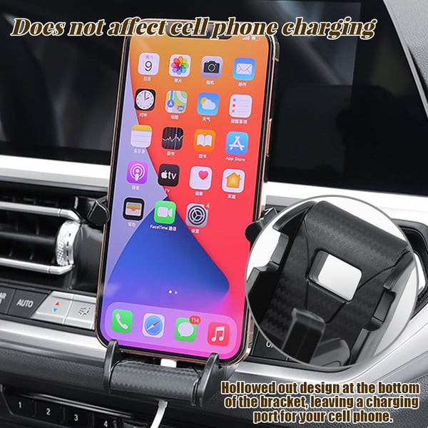 Carbon Fiber Sports Car Seat Phone Holder