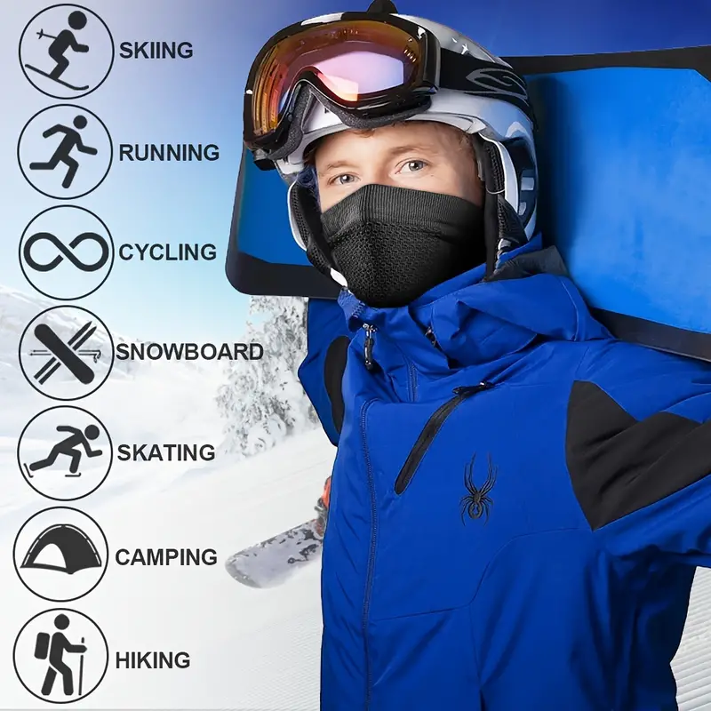 Winter Neck Guard Half Face Windproof Mask
