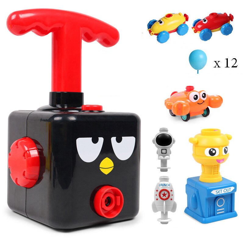 Balloon Powered Car &Rocket Launcher Toy Set ForChildren