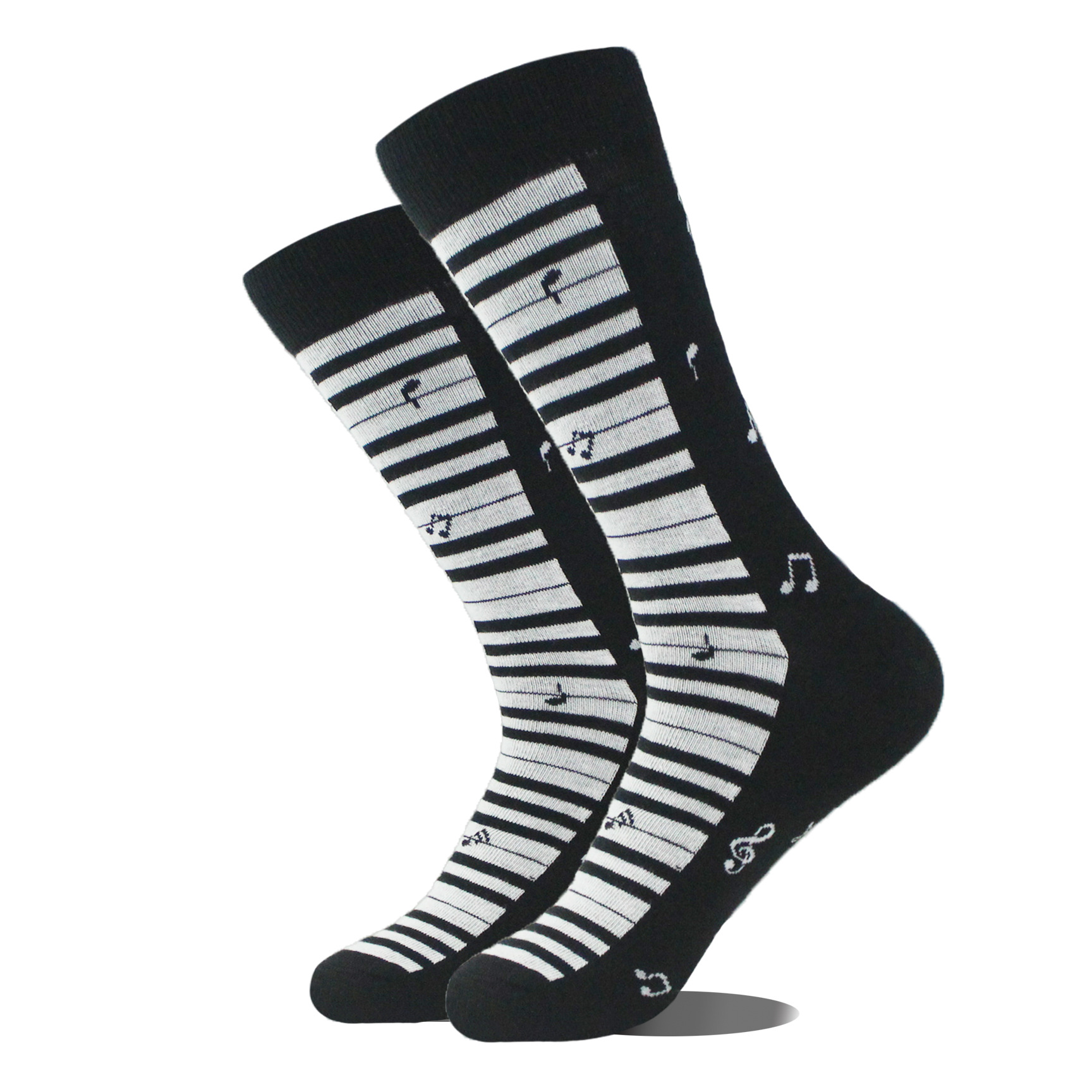 Guitar Patterned Crew Socks
