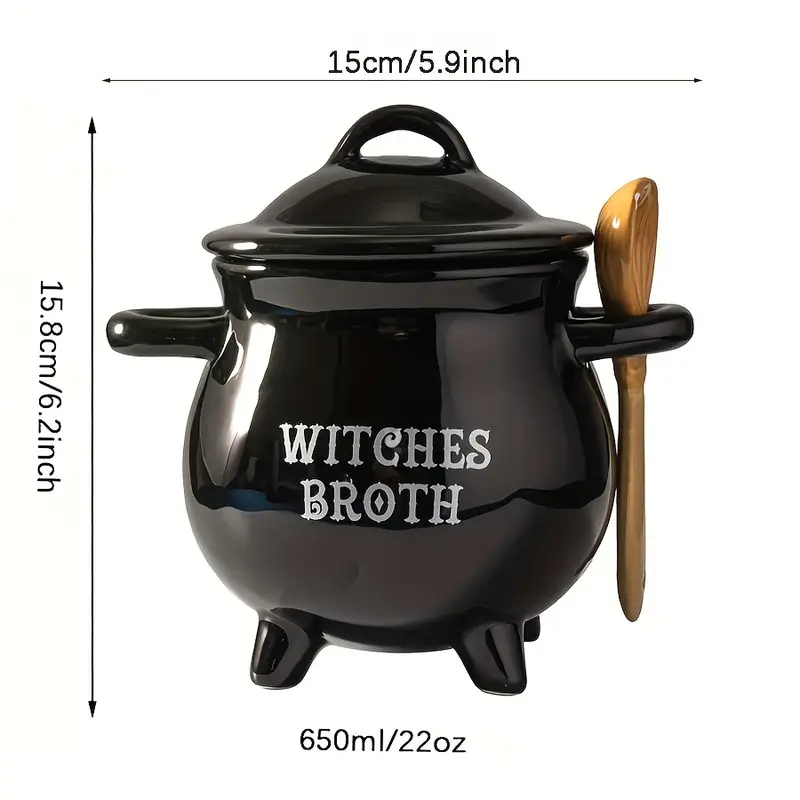 Witches Brew Cauldron Mug Set