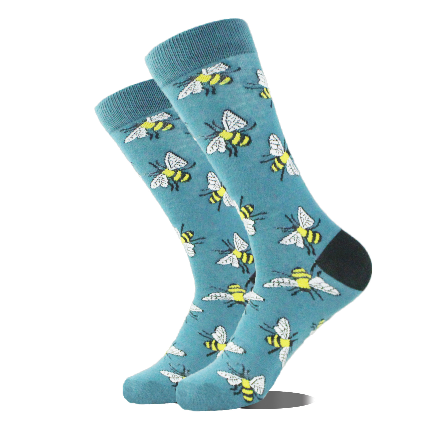 Guitar Patterned Crew Socks