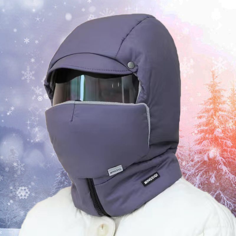 Windproof full cover outdoor mask with glasses