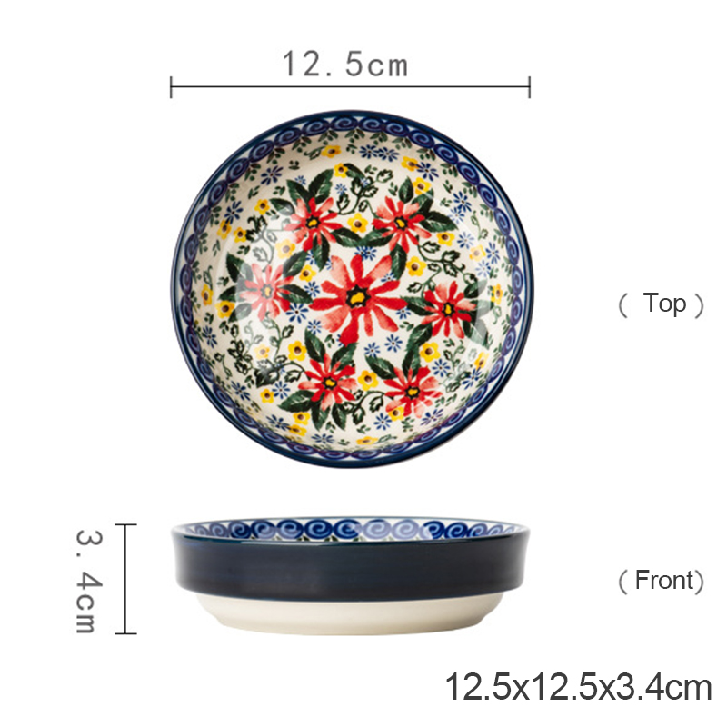 Hand Painted Floral Ceramic Set