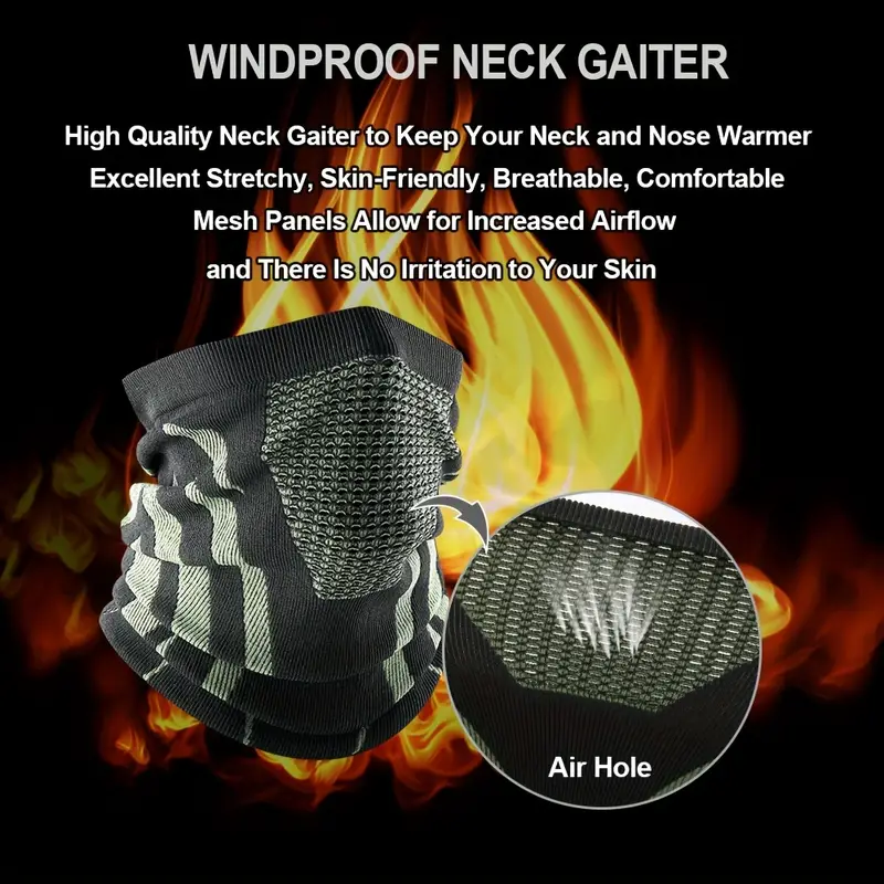 Winter Neck Guard Half Face Windproof Mask