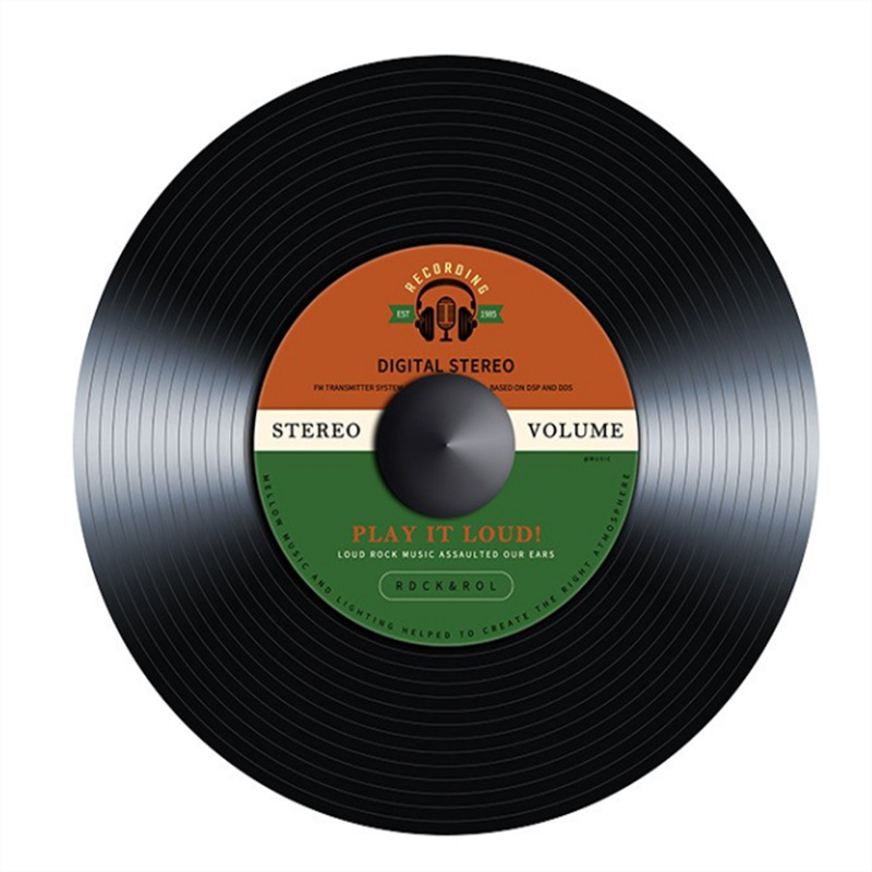 Round Vinyl Record Rug