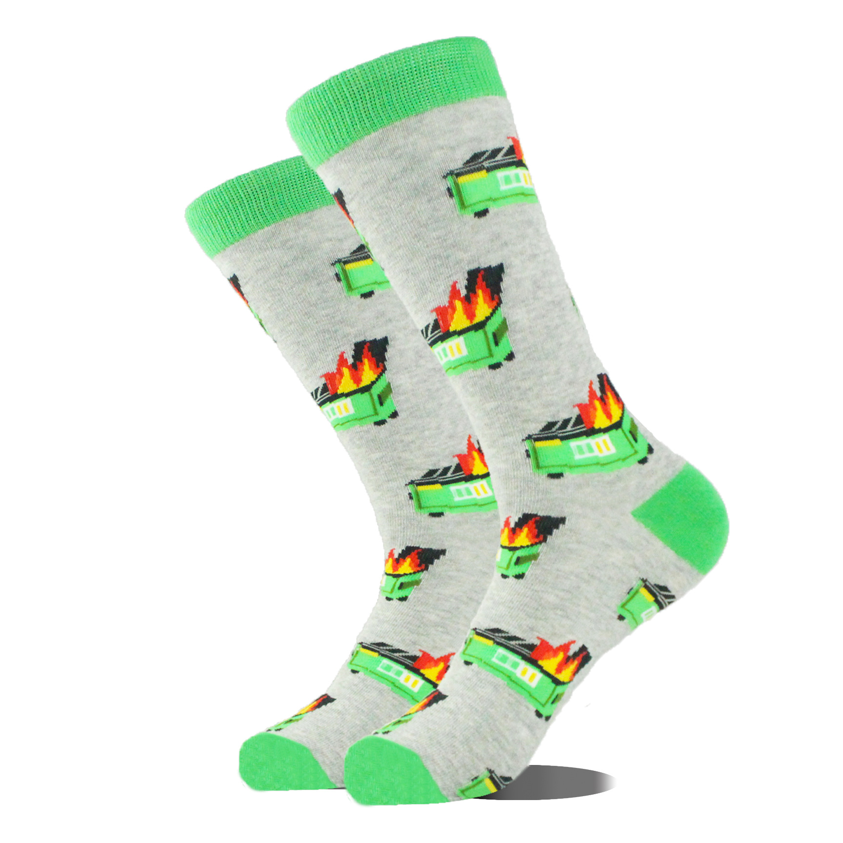 Guitar Patterned Crew Socks