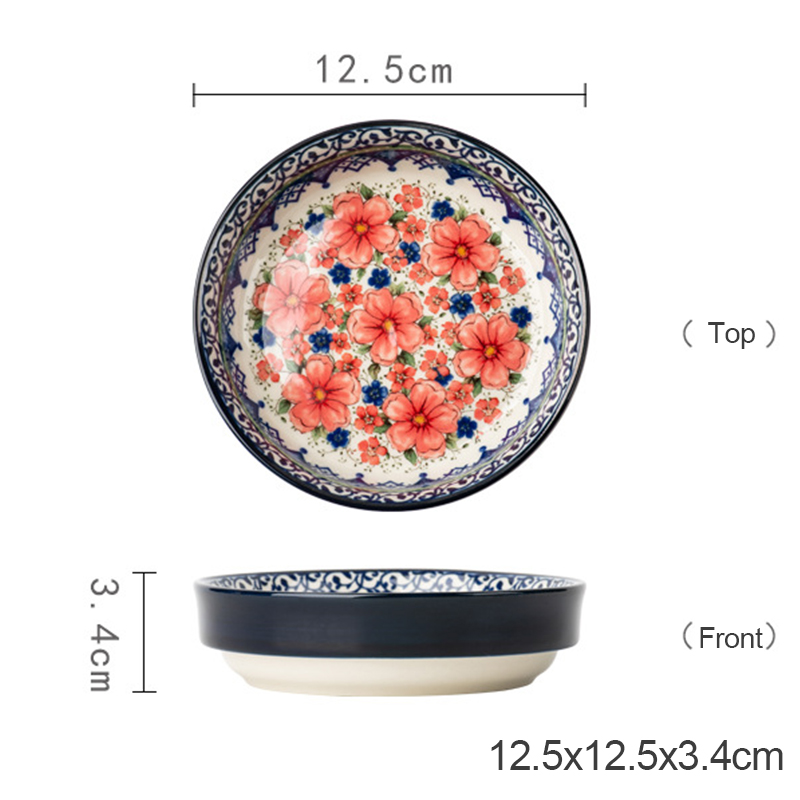 Hand Painted Floral Ceramic Set
