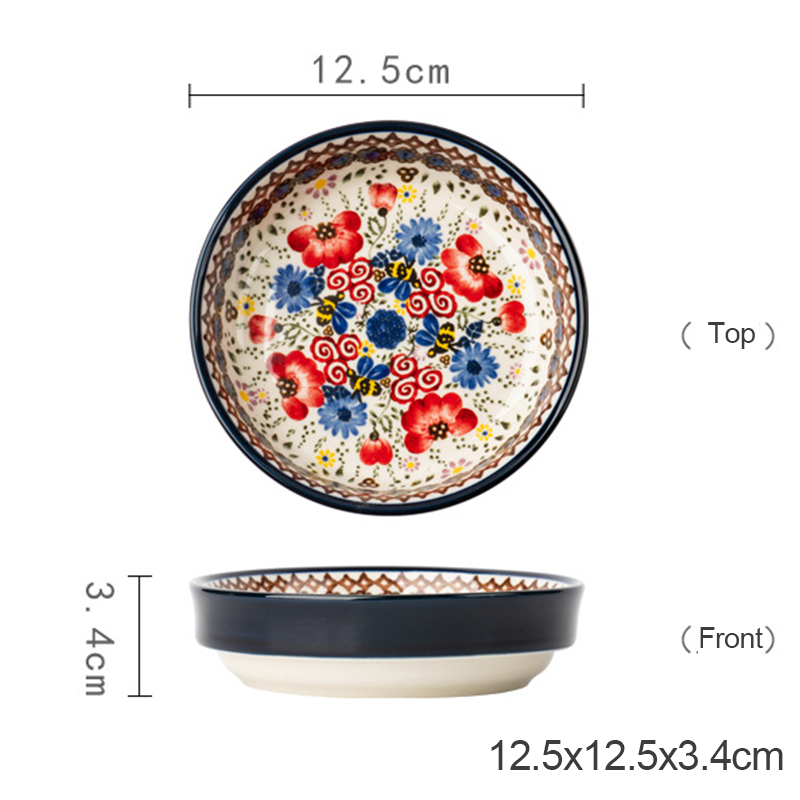 Hand Painted Floral Ceramic Set