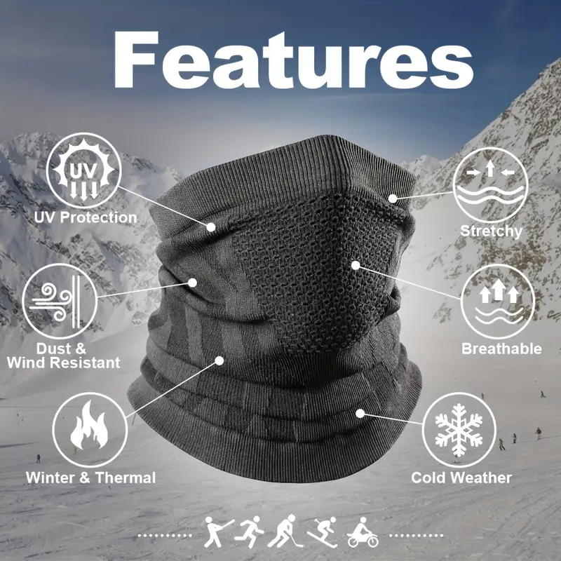 Winter Neck Guard Half Face Windproof Mask