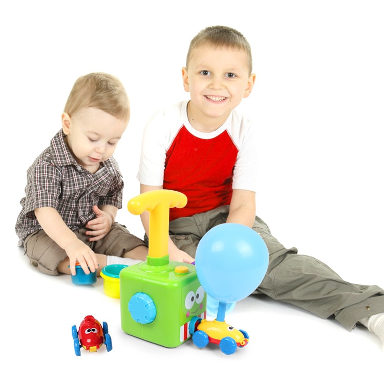 Balloon Powered Car &Rocket Launcher Toy Set ForChildren
