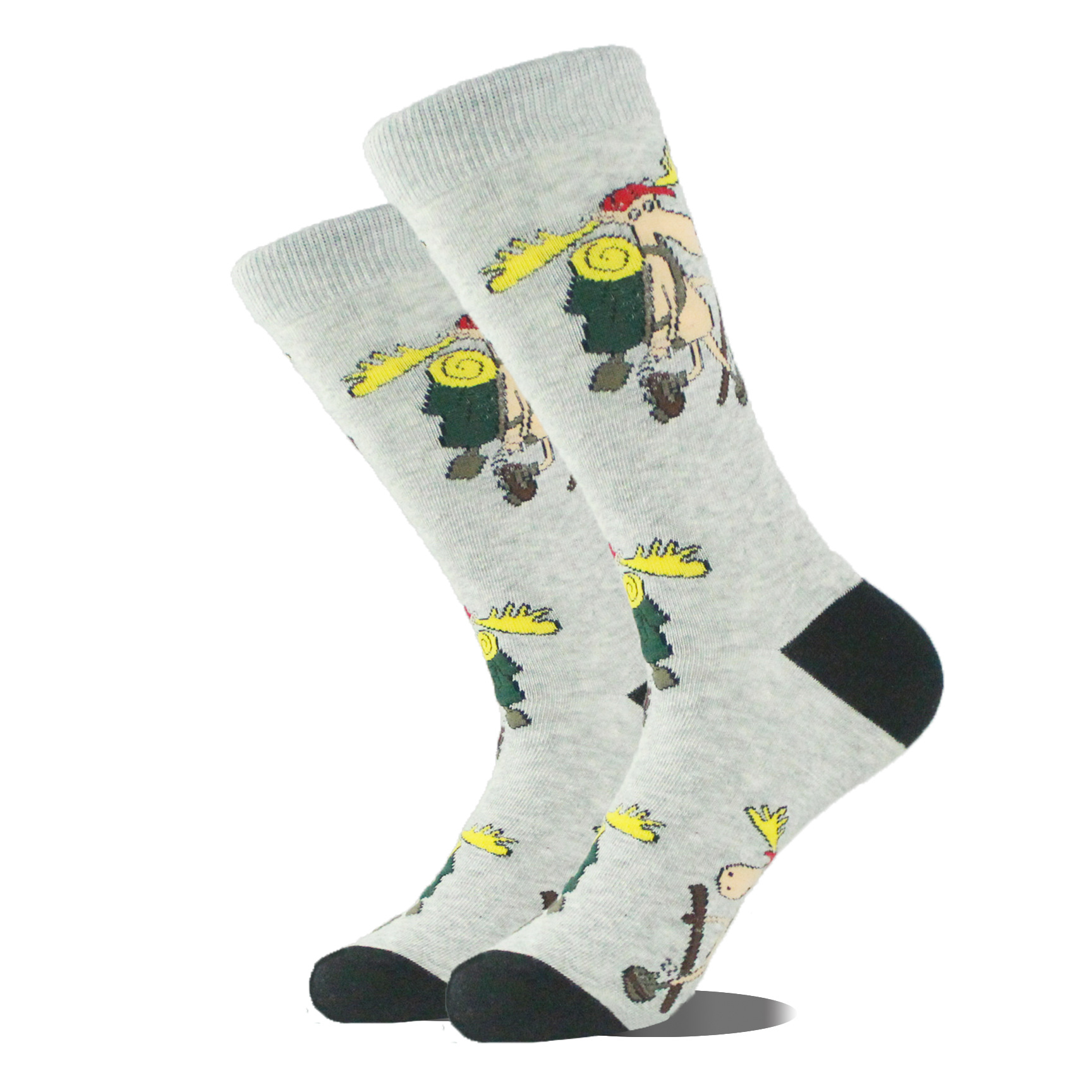 Guitar Patterned Crew Socks