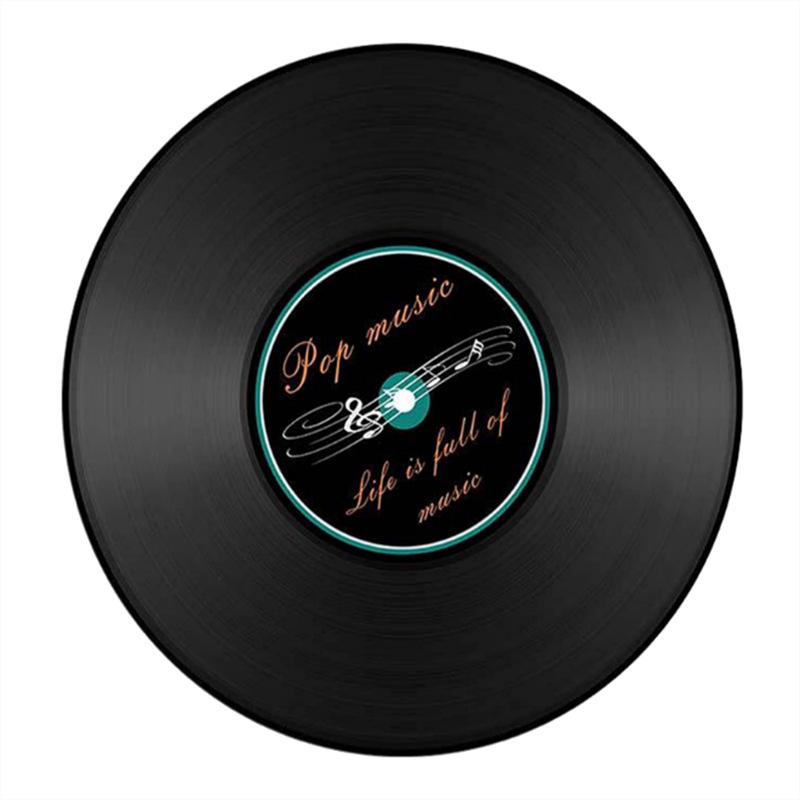 Round Vinyl Record Rug