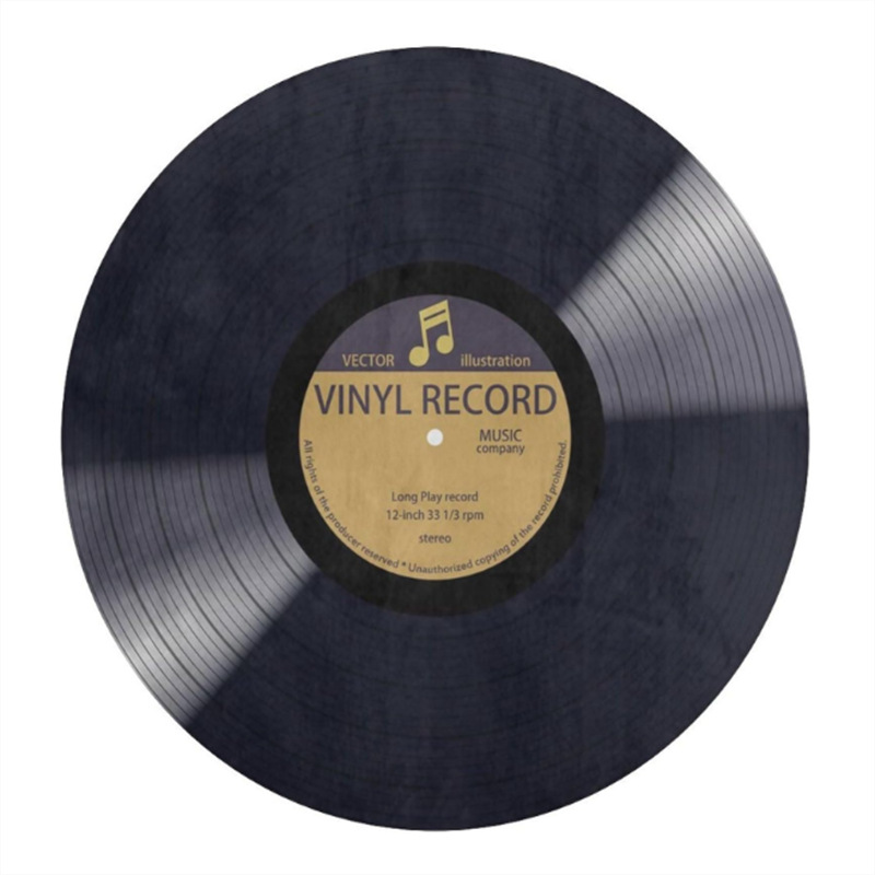 Round Vinyl Record Rug