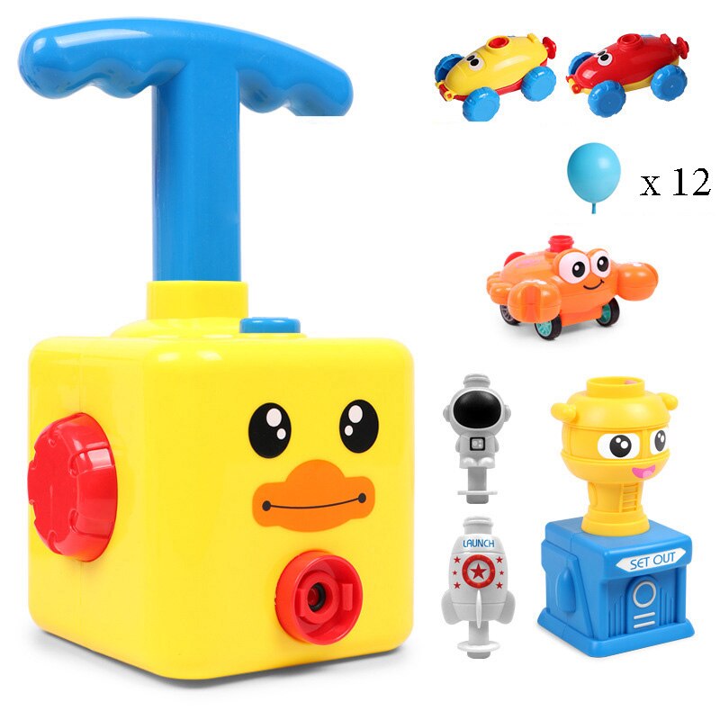 Balloon Powered Car &Rocket Launcher Toy Set ForChildren