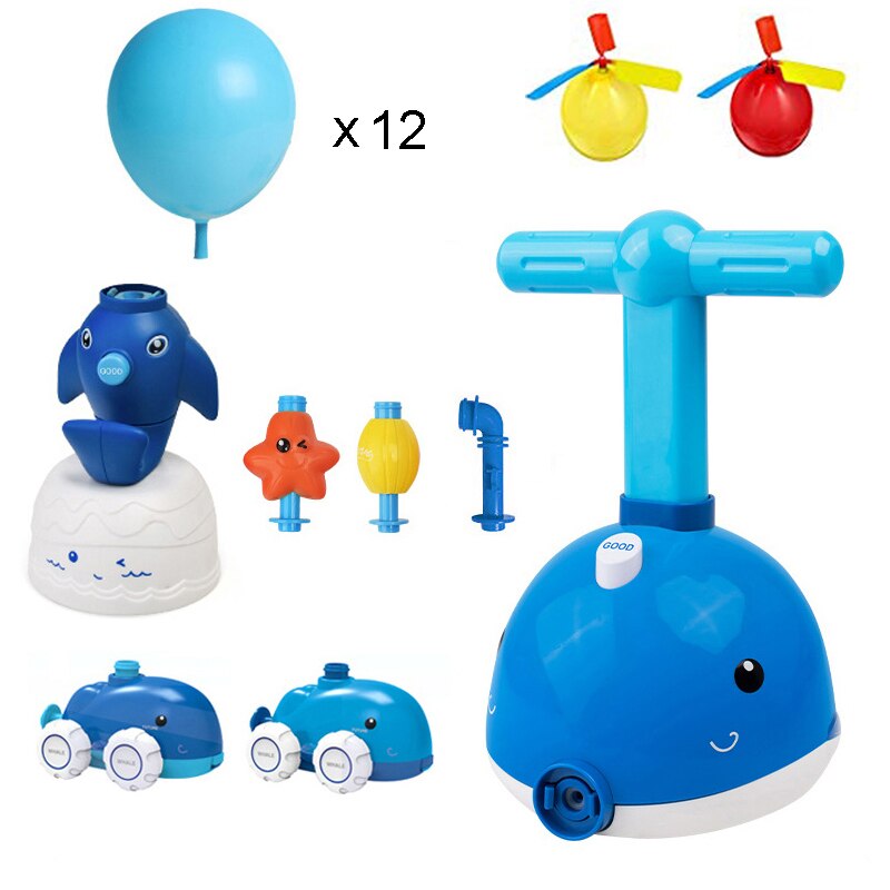 Balloon Powered Car &Rocket Launcher Toy Set ForChildren