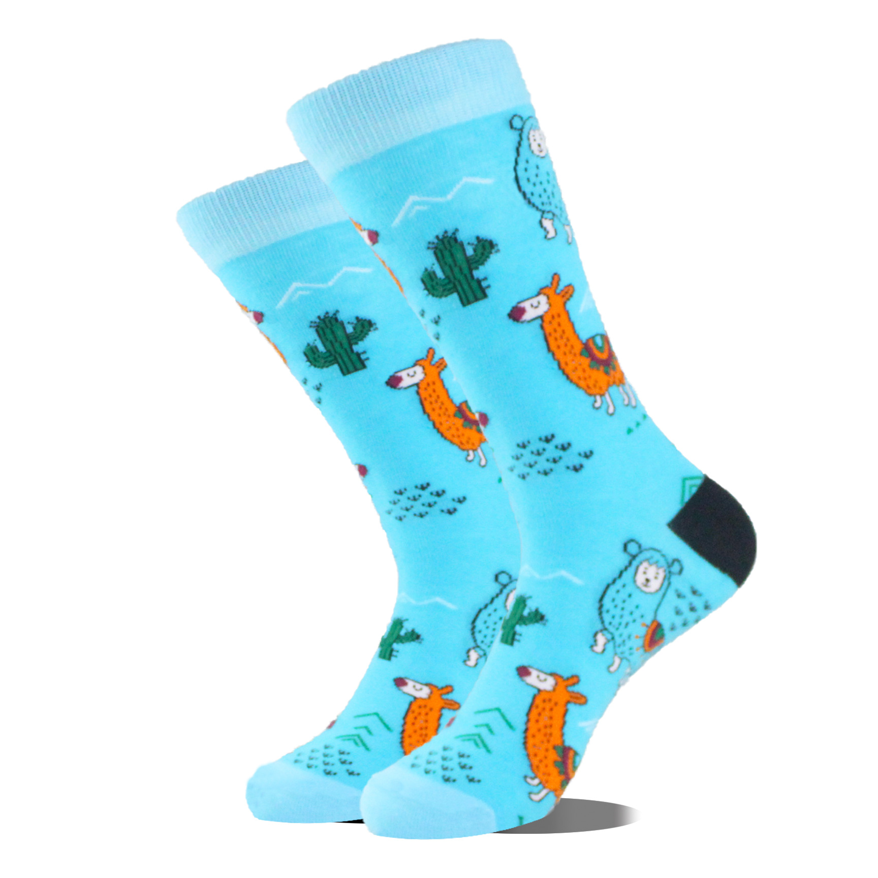 Guitar Patterned Crew Socks