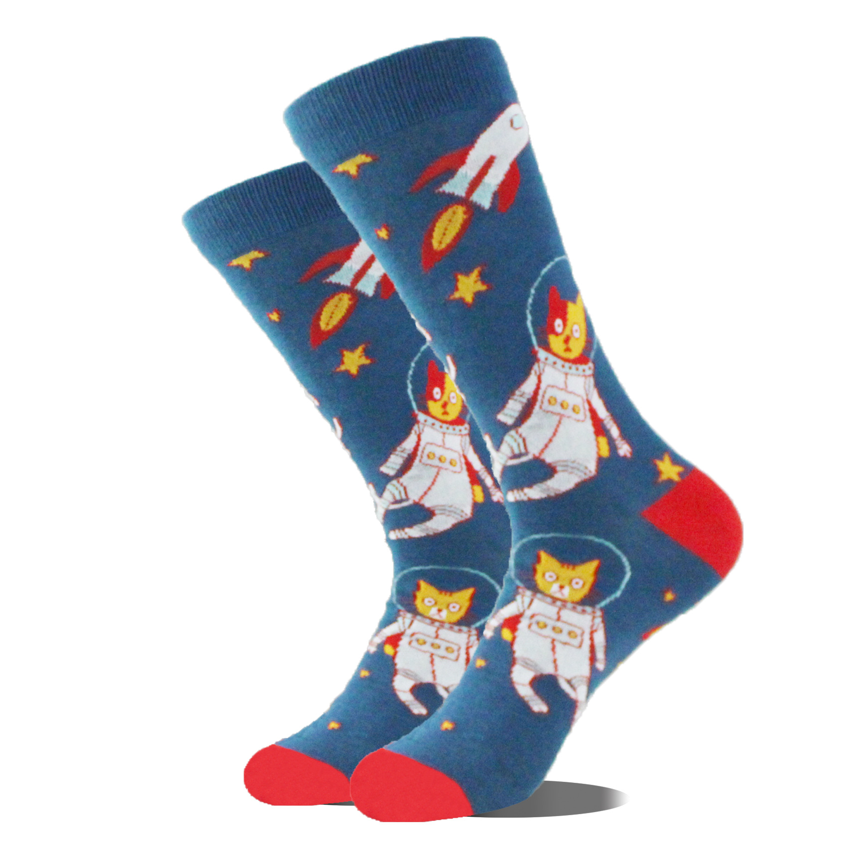 Guitar Patterned Crew Socks