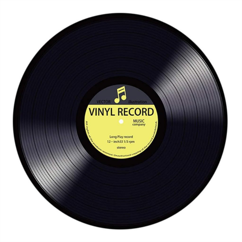 Round Vinyl Record Rug