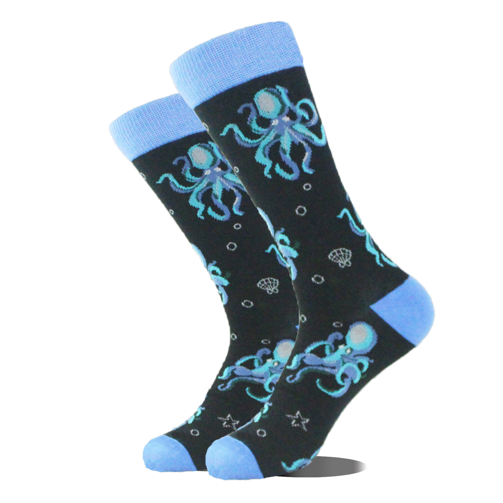 Guitar Patterned Crew Socks