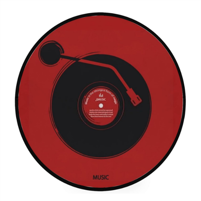 Round Vinyl Record Rug
