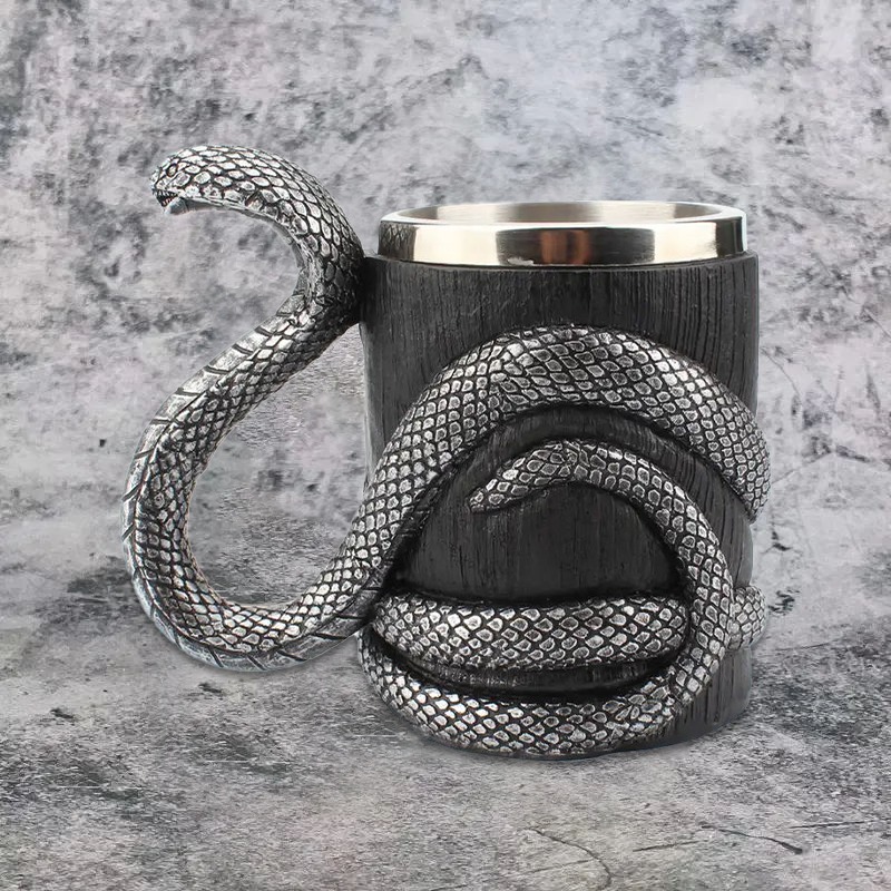 Stainless Steel Cobra Beer Mug