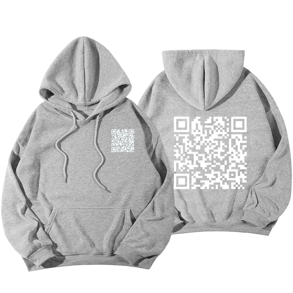 Funny FU QR Code Hoodie