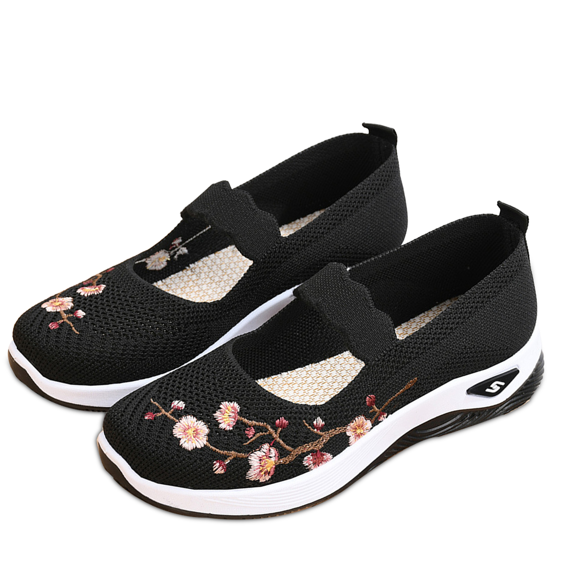 Women's Floral Embroidered Flats