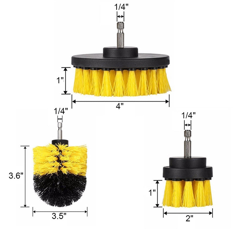 Xtreme Power Drill Cleaning Brush Set