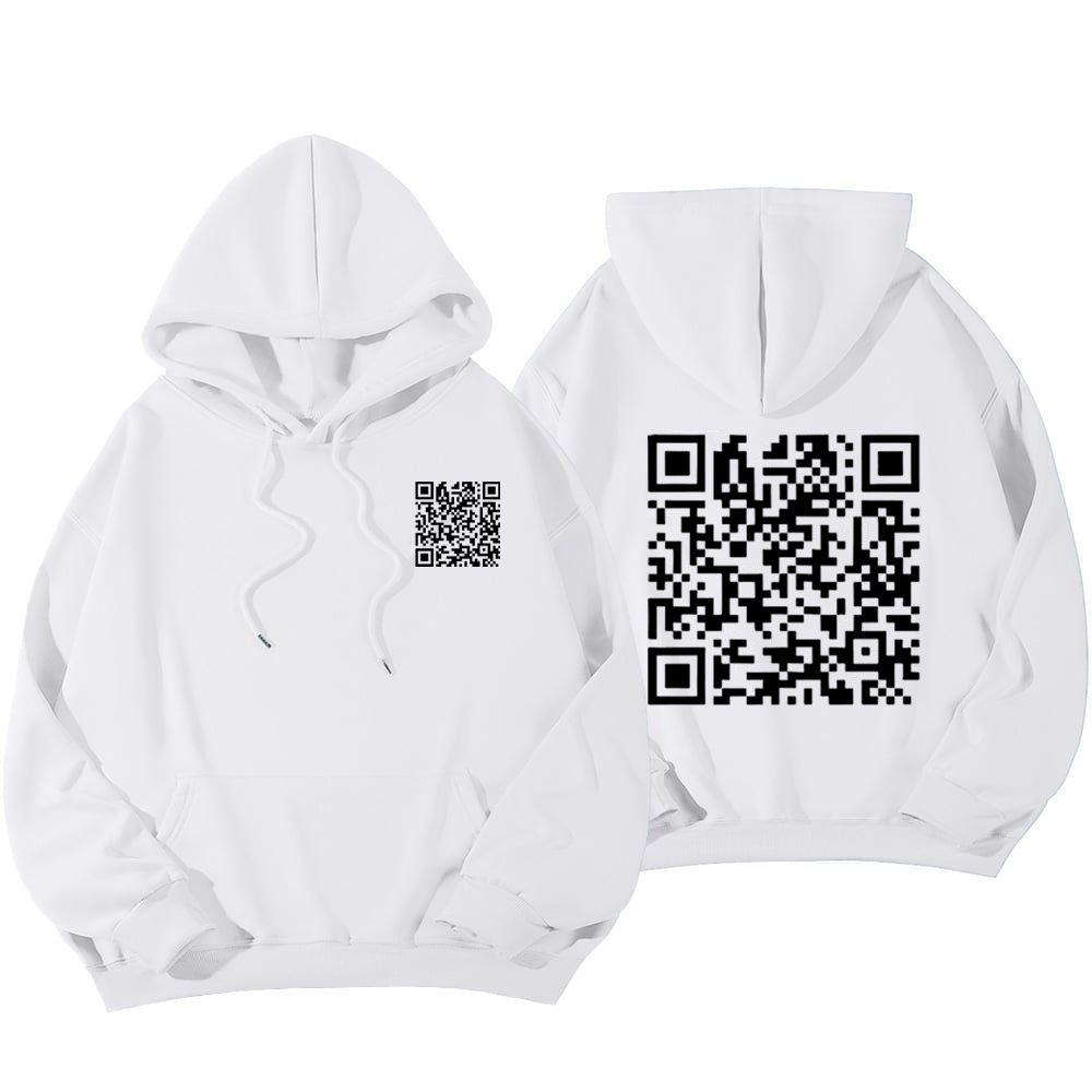 Funny FU QR Code Hoodie