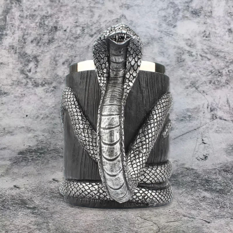 Stainless Steel Cobra Beer Mug