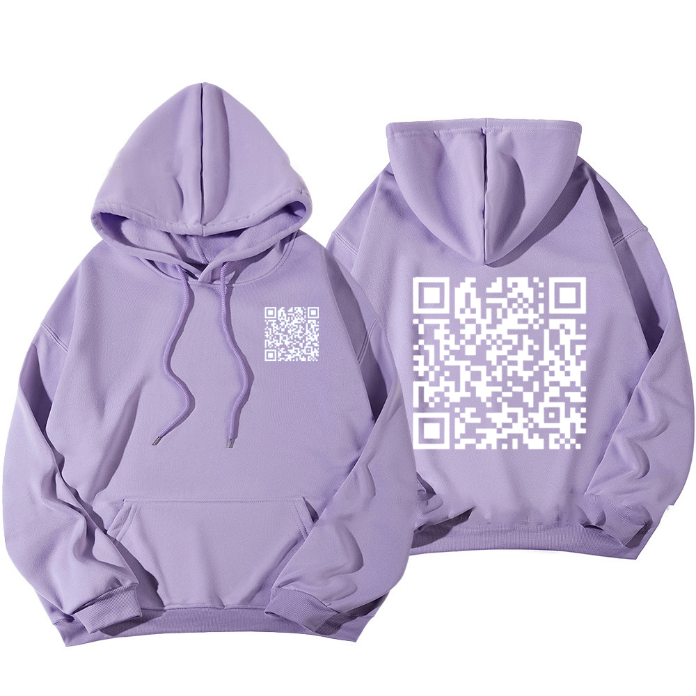 Funny FU QR Code Hoodie