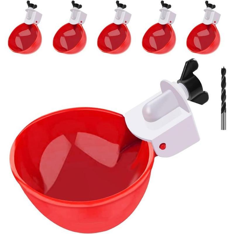 Easy-Attach Poultry Watering Kit – Automatic Cups with Mounting Opener Tool