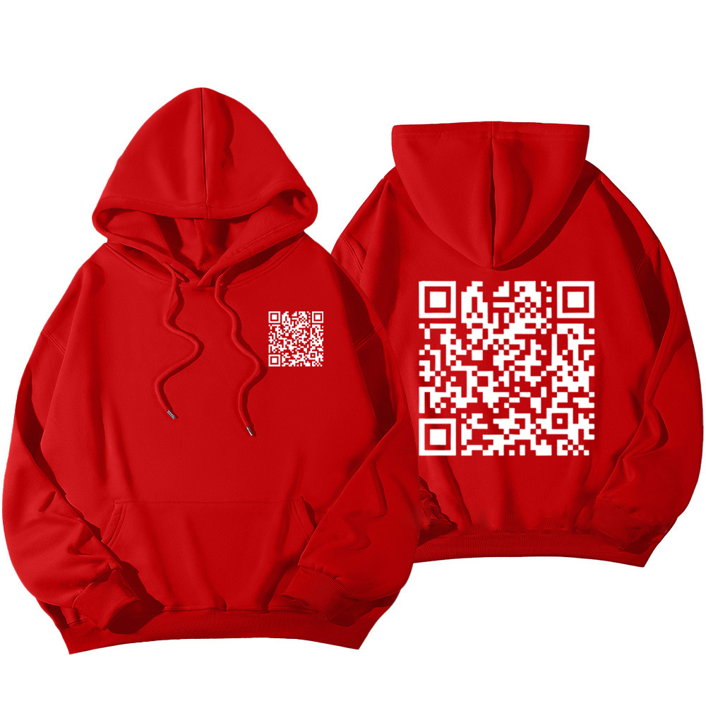 Funny FU QR Code Hoodie