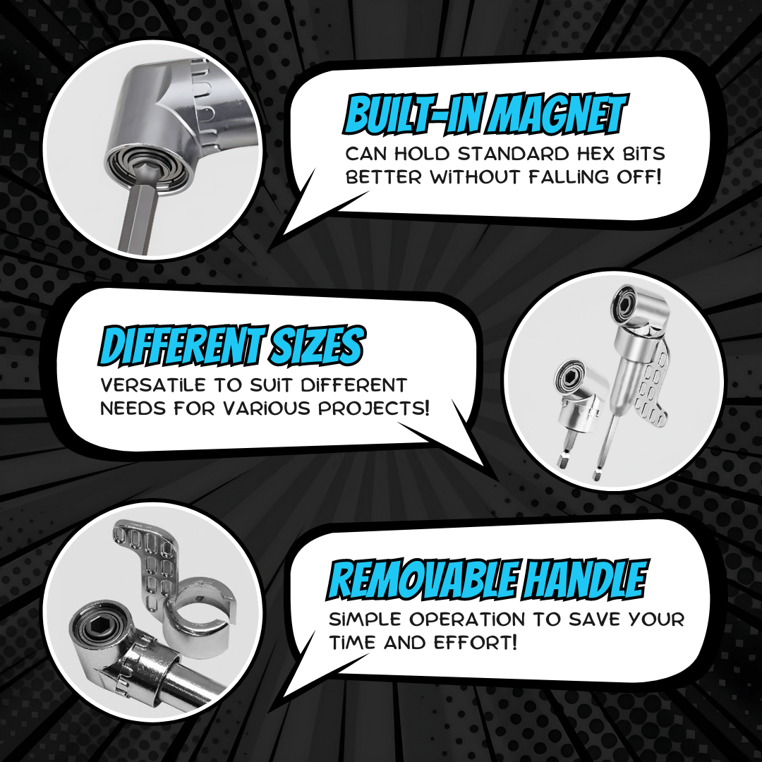 NEW YEAR CLEARANCE SALE 40% OFF🔧105 Degree Right Angle Drill Adapter