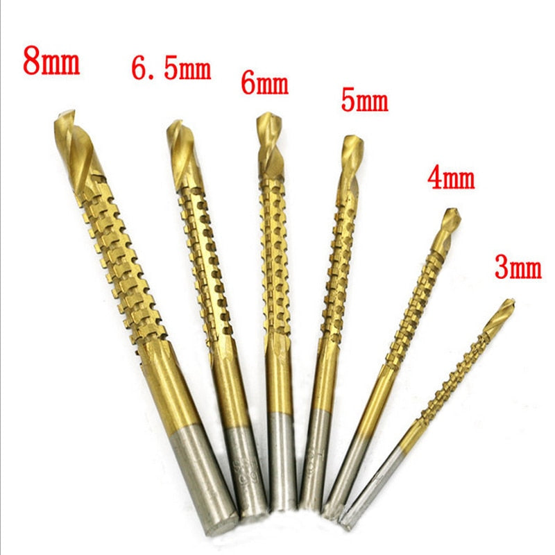 Titanium Sawtooth Drill Set (6pcs)